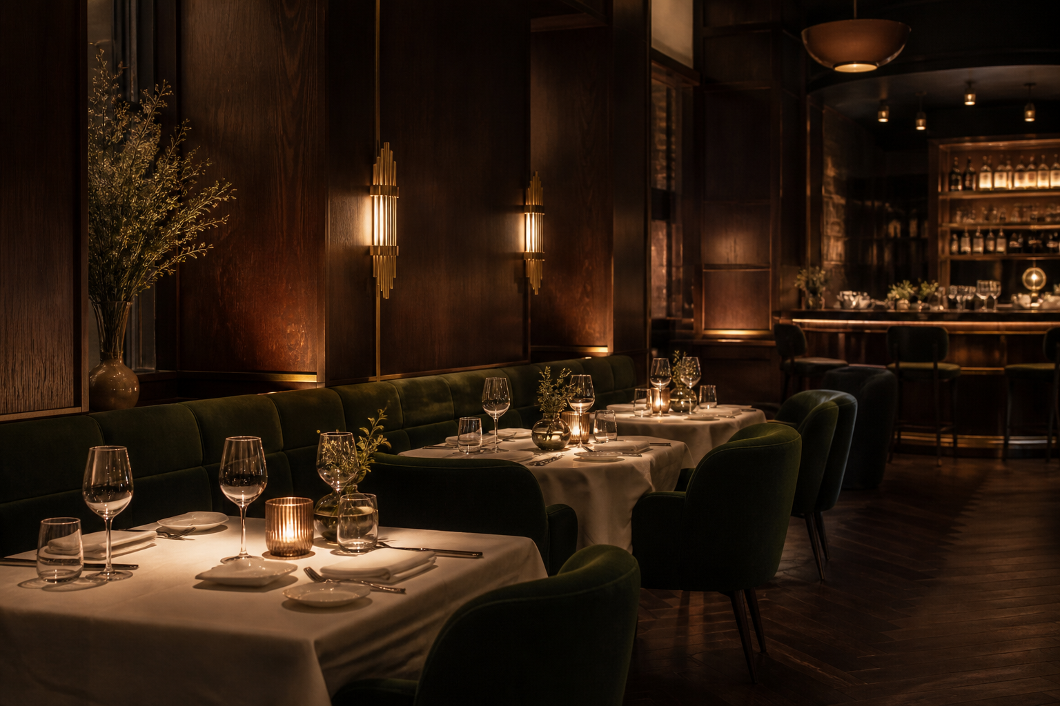 Interieur van restaurant Gouden Avond
